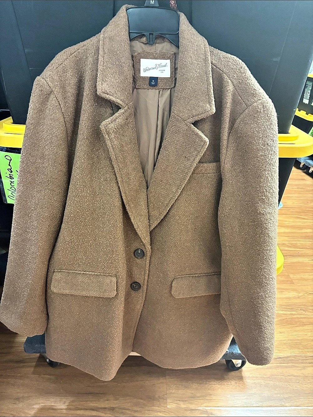 Universal Thread Women's Pea Coat Brown Size XL
